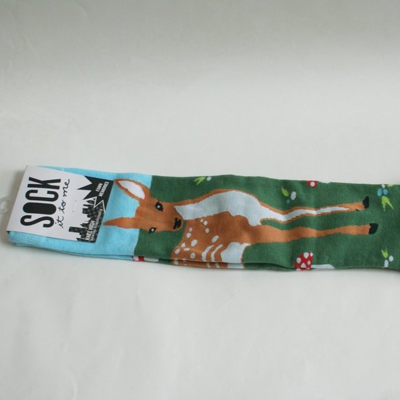 NWT Knee High socks "Sock it to me!" Fawn Memories - Picture 1 of 4